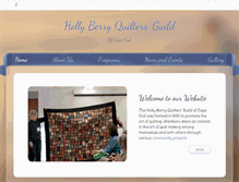 Tablet Screenshot of hollyberryquilters.com